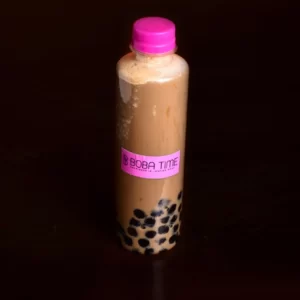 Iced Coffee Boba - Cold Coffee Bubble Milkshake - with Super Chewy Tapioca Pearls 300 ml