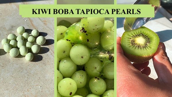 Boba Tapioca Pearls Bubble Tea Best Soft Chewy Boba with Brown Sugar Milk Tea Coffee Shaved Ice - 2.5 cms size - Kiwi Boba