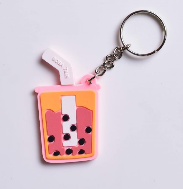 Cute Boba Milk Tea Drink Keychain - For adults and kids, Make her smile with this great gift - 1 Pc