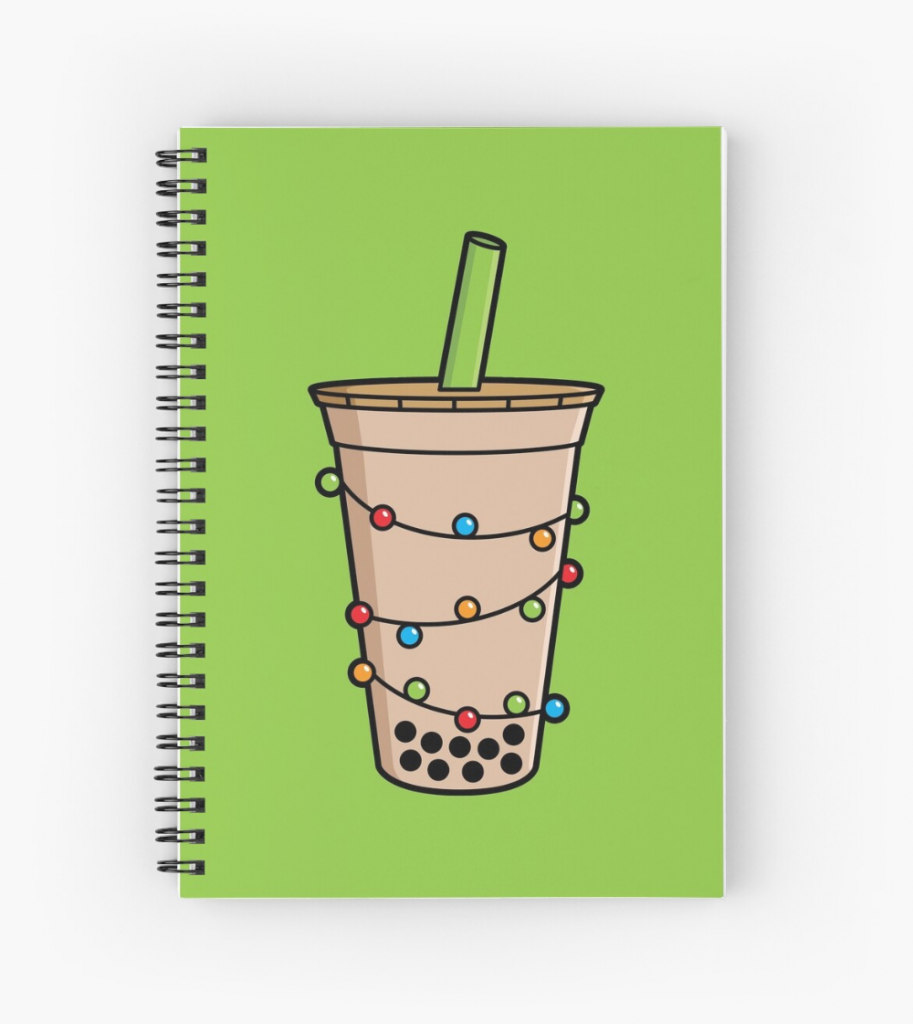 bubble tea notepad