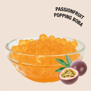 Passion Fruit Popping Boba Flavour Enjoy with Bubble Tea - Exploding New Bursting Boba Made in Taiwan - 500g to 3.2 Kg