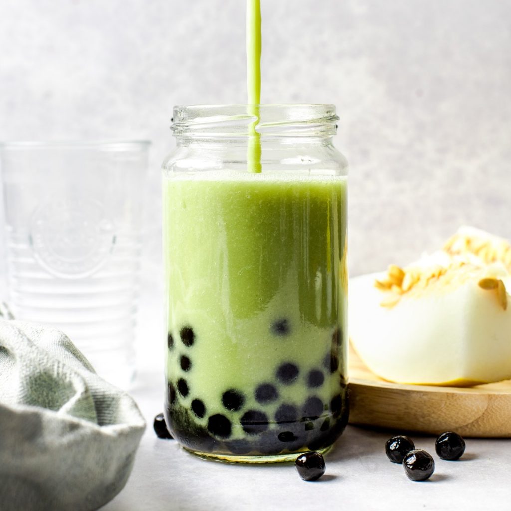 MATCHA MILK TEA RECIPE : HOW TO MAKE MATCHA BUBBLE TEA