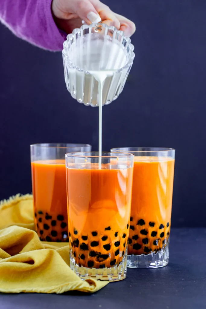 Thai bubble milk tea