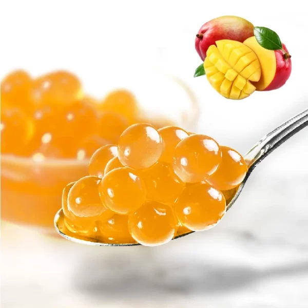 Mango Popping Boba Enjoy with Bubble Tea Made in Taiwan New Exploding Bursting Boba - 500g to 3.2 Kg