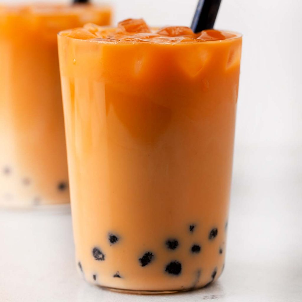 Thai tea with Boba