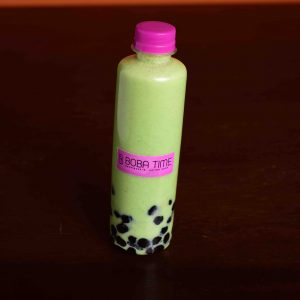 Matcha Milk Bubble Tea with Boba