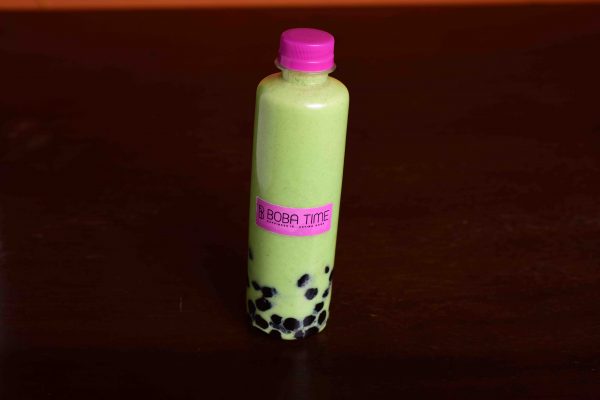 Matcha Milk Bubble Tea with Boba