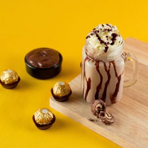 Ferrero Rocher Nutella Milkshake with Boba