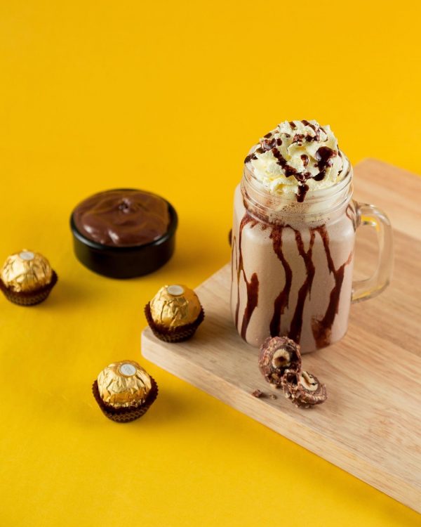 Ferrero Rocher Nutella Milkshake with Boba